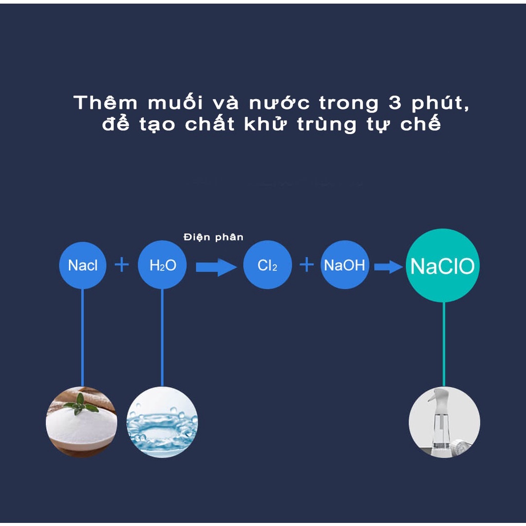 Bình làm nước khử trùng EraClean XD-S01