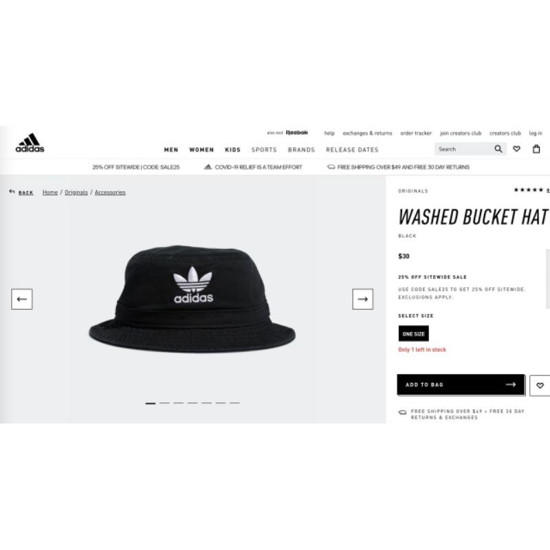 Mũ bucket adidas , nón bucket ba lá xuất xịn