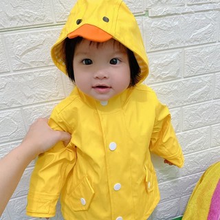 Áo khoác vịt vàng chất đi mưa
