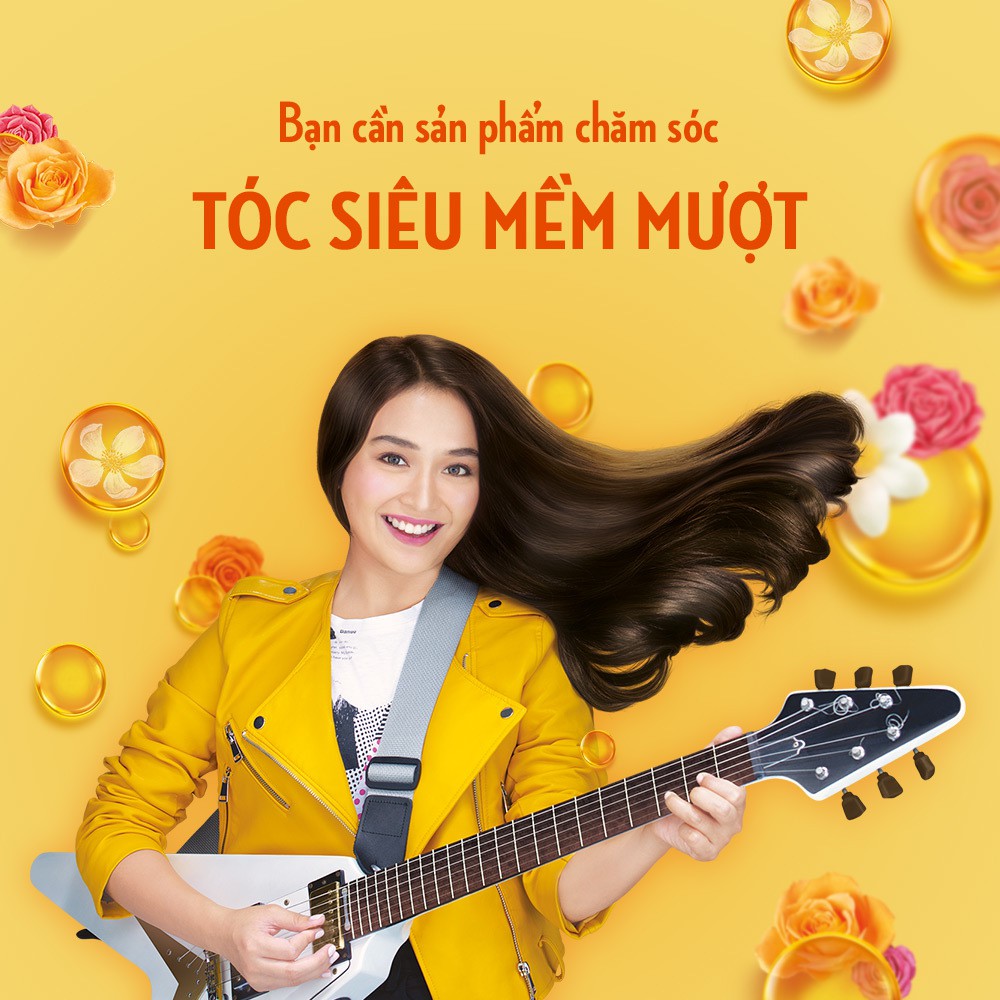 Dầu gội Sunsilk 900g làm sạch và mềm mượt tóc gấp 5 lần, cho mái tóc ngát hương suốt 48h