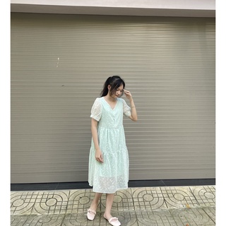 Đầm bầu thời trang BHA213 - váy bầu ren cao cấp hàng đẹp