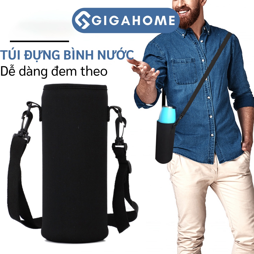 Túi Vải Đựng Bình Nước GIGAHOME 500-750ml, Dây Đeo Có Thể Điều Chỉnh 7377