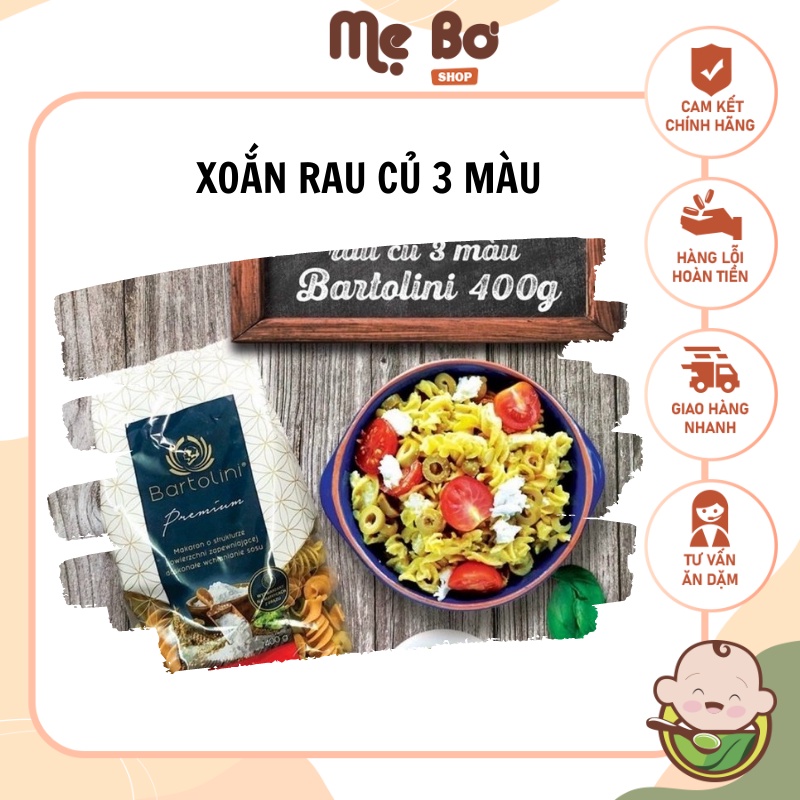 NUI XOẮN RAU CỦ BARTOLINKI 400g