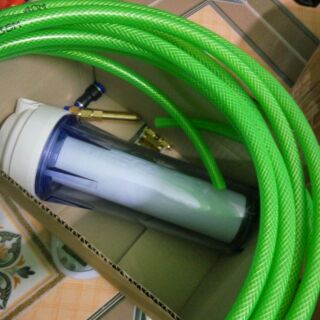 Combo 1 cốc lọc nước kèm lõi lọc 7 met ống rửa xe 1 bép rửa xe 2 bép phun sương 1 măng xông