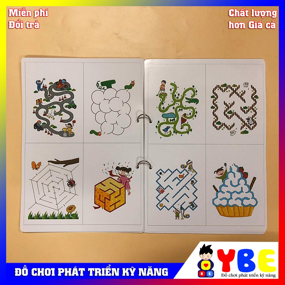 Bộ đồ chơi thông minh tìm mê cung cho bé nam nữ từ 1 tới 6 tuổi giúp bé vừa học vừa chơi theo phương pháp Montessori