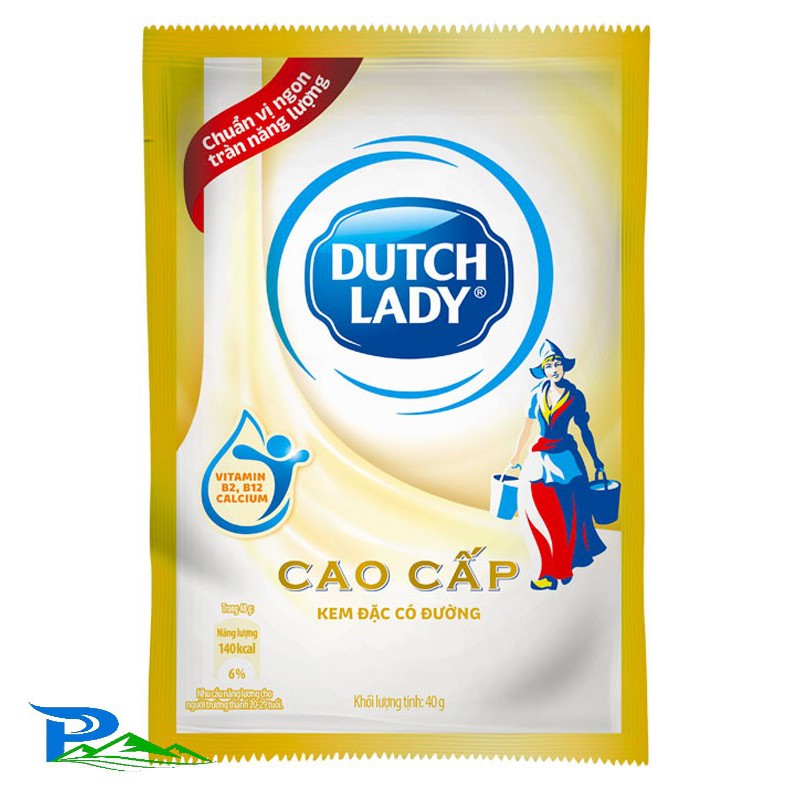 Kem đặc có đường Dutch Lady cao cấp - Combo 6gói x 40g