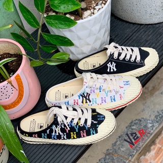 Giày đạp gót Sneaker MLB Playball Origin Mule NY  Black