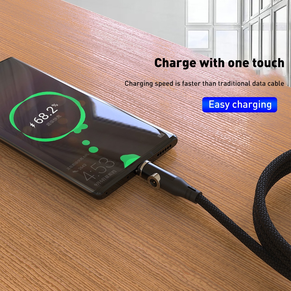 Dây Cáp Sạc Nhanh 5a Qc3.0 Micro-Usb Type-C Có Thể Xoay Được Tiện Dụng