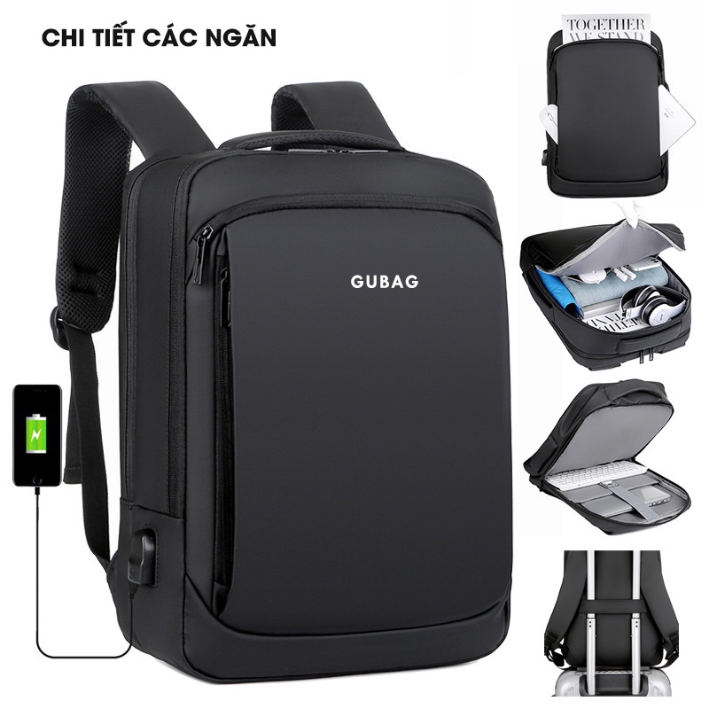 Balo đựng laptop GUBAG, dành cho nam, phong cách công sở, đi làm,vừa máy tính xách tay 13 14 15.6 inch, chống nước