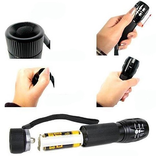 Đèn Pin LED 240 Lumen Q5 Chất Lượng Cao Cho Xe Đạp