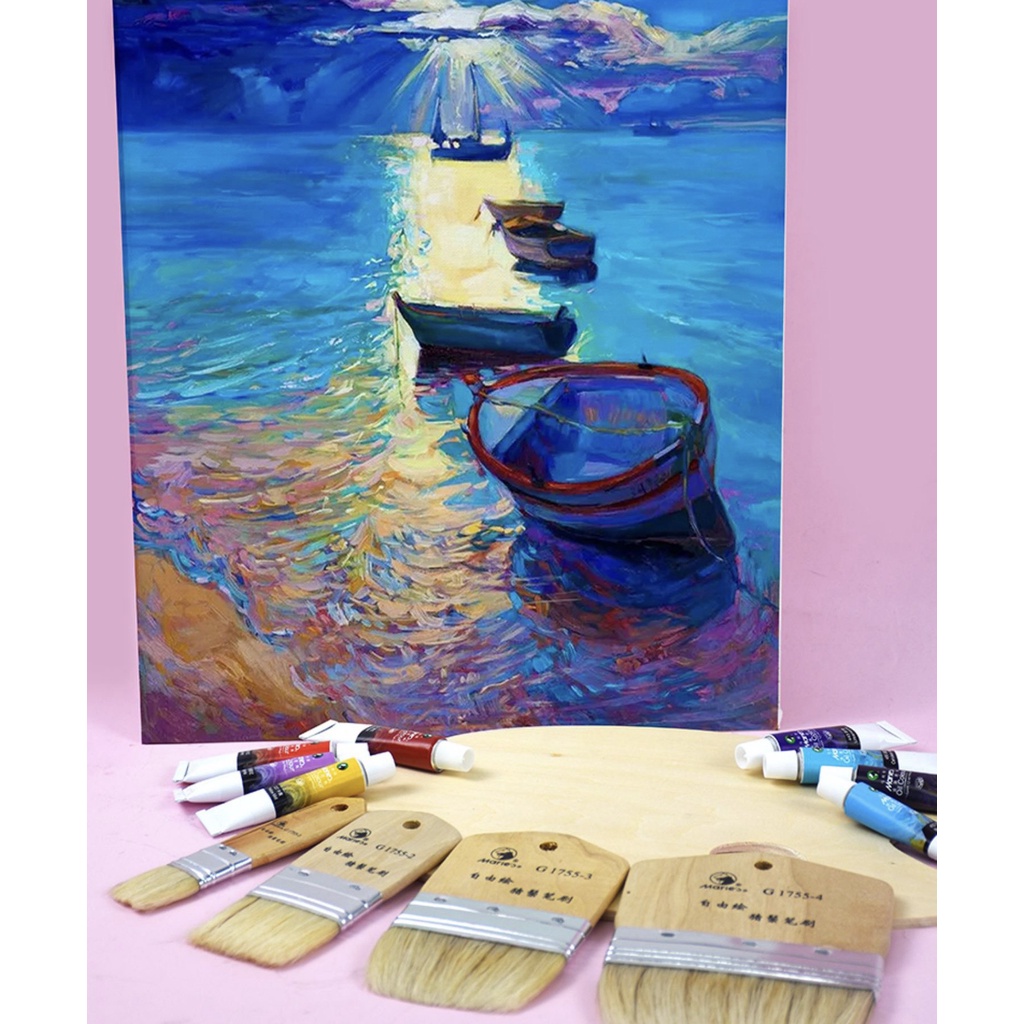 Cọ vẽ Marie's đầu dẹt bản lớn G1755 THEARTSHOP