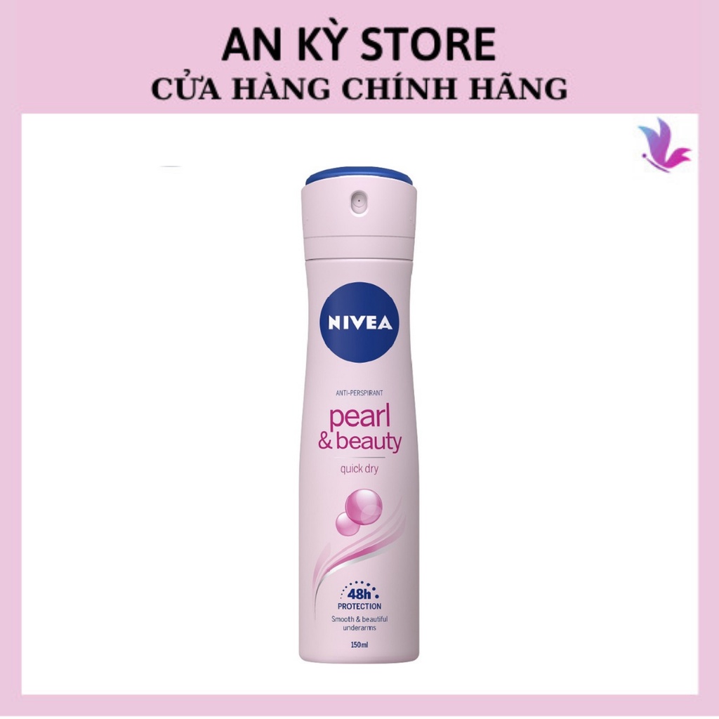 Xịt Ngăn Mùi Chiết Xuất Ngọc Trai Đẹp Quyến Rũ Nivea 150ml - 83731