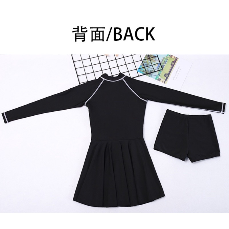 Bikini váy tay dài in chữ happiness