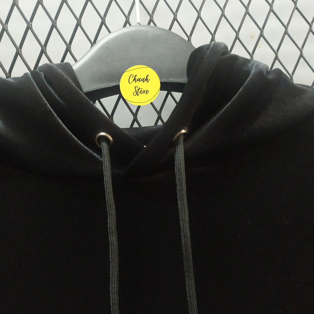 Áo Hoodie Nhung Nam Nữ Dáng Rộng - Áo Hoodie Tiêu Chiến Xiao Zhan