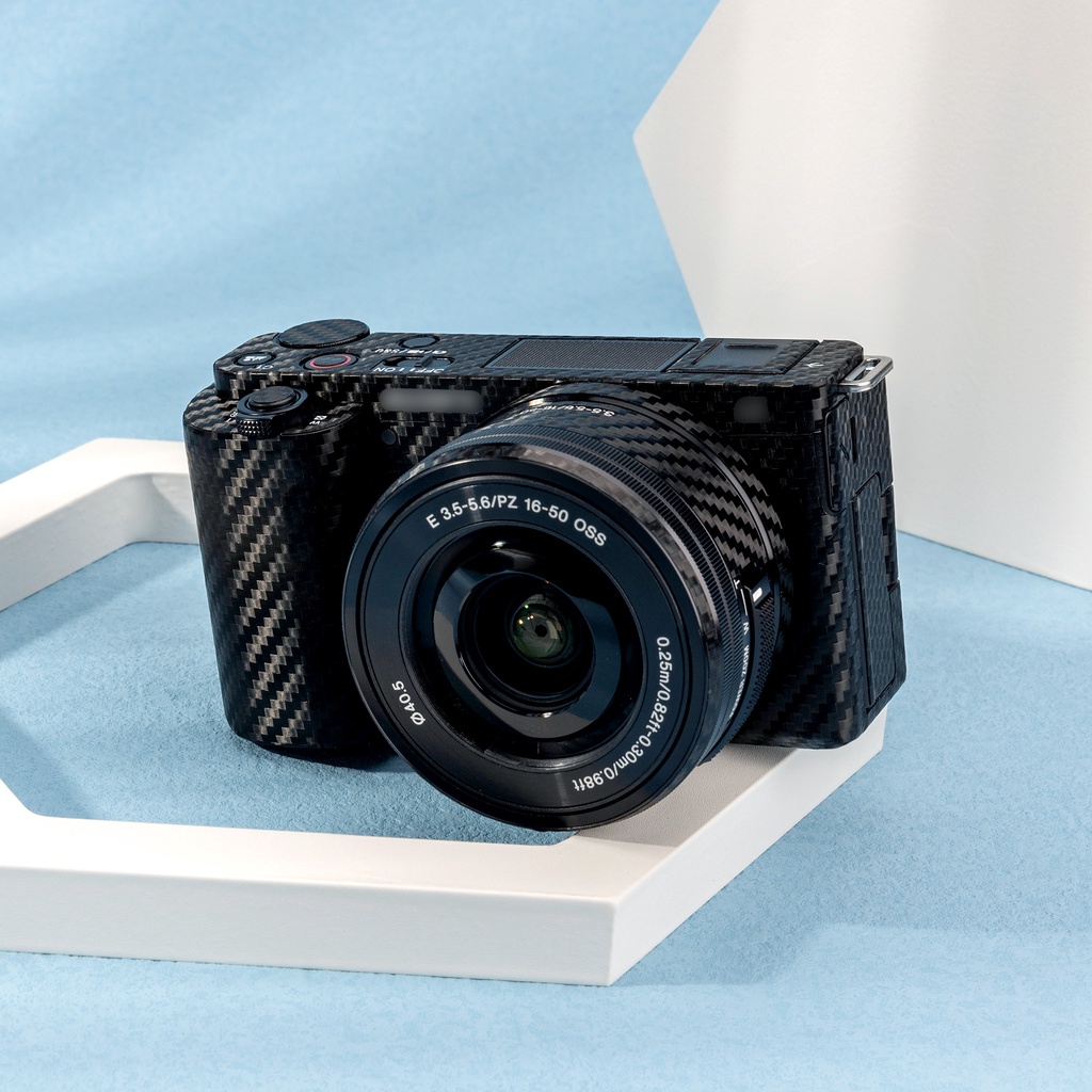 Miếng Dán Trang Trí Chống Trầy 3M Cho Máy Ảnh Sony ZV-E10 Body + Ống Kính 16-50mm KIWI ZV-E10