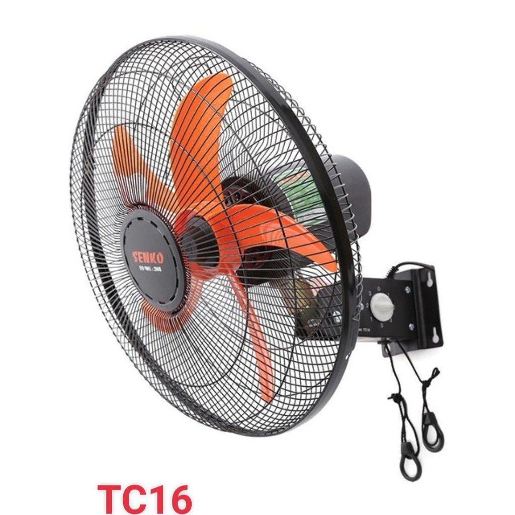Quạt treo tường đế sắt Senko TC16 2 dây