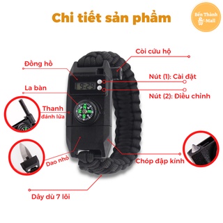 Vòng tay sinh tồn đa chức năng