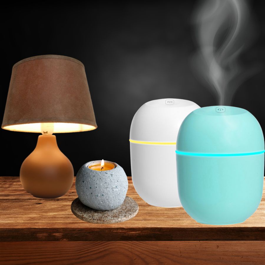 Máy Xông Tinh Dầu Mini AL 220ml Phun Sương Tạo Độ Ẩm Trong Phòng Ngủ Xe Hơi - Phòng Làm Việc Giữ Ẩm Lọc Và Mát Không Khí