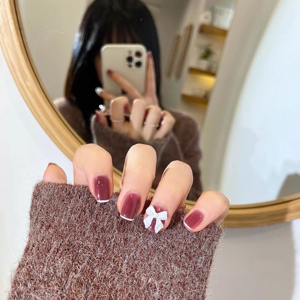 Set 24 Móng Tay Giả Thời Trang X45 Cho Nữ