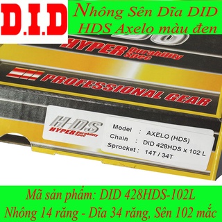 Nhông sên dĩa xe Axelo DID - HDN (sên 10 ly)