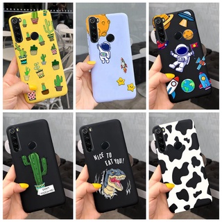 Ốp Điện Thoại Silicone Mềm Màu Kẹo In Hình Phi Hành Gia Cho Xiaomi Redmi Note 8 / Redmi Note 8T / Note 8 Pro Note8 2021