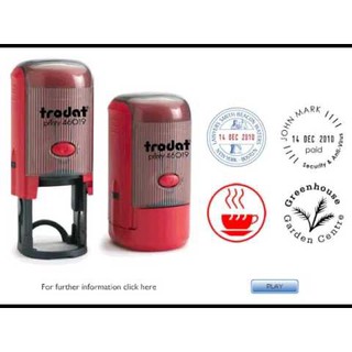 Khắc dấu tròn đường kính 19mm (Trodat 46019)