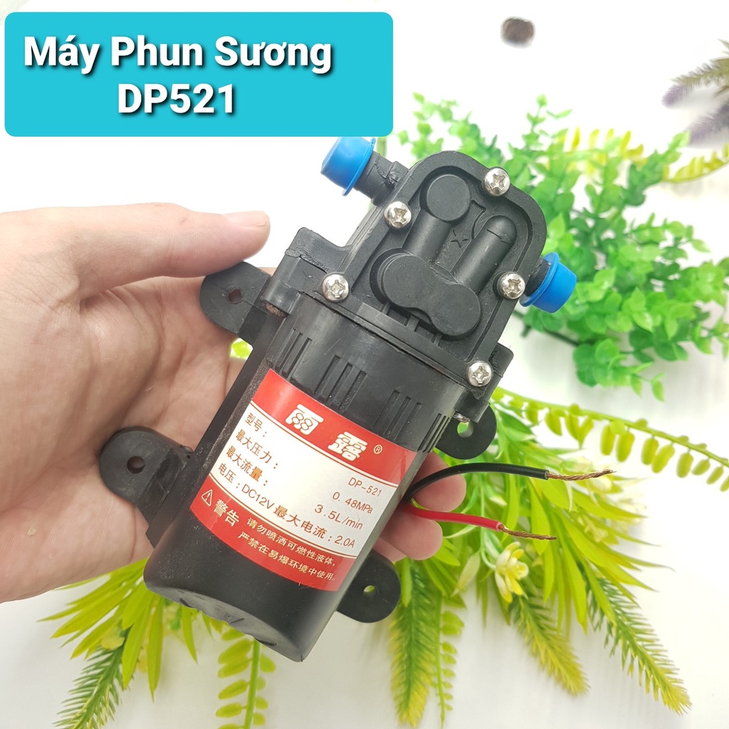 Máy Bơm Tăng Áp 12V DP-521Máy Phun Sương Tăng Áp 3.5 LítBơm Nước 12V Động Cơ 775