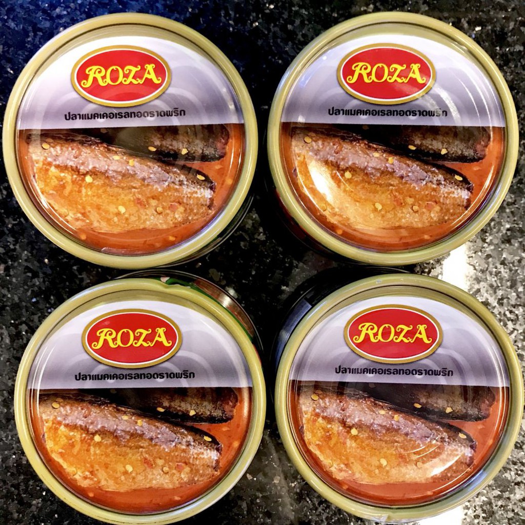 Hộp Cá Thu Chiên Sốt Chua Cay Roza 140g Thái Lan ( lốc 4 hộp)