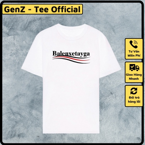 Áo thun Balenxetayga tấu hài thương hiệu, unisex nam nữ cotton 4 chiều mặc phong cách trẻ trung, năng động