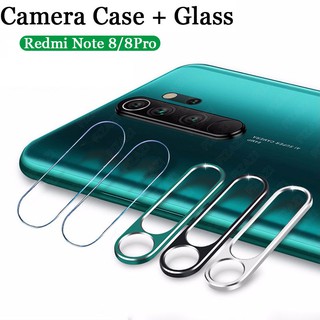 Bộ kính cường lực bảo vệ camera sau kèm nhẫn đỡ dành cho xiaomi mi redmi note 8 pro