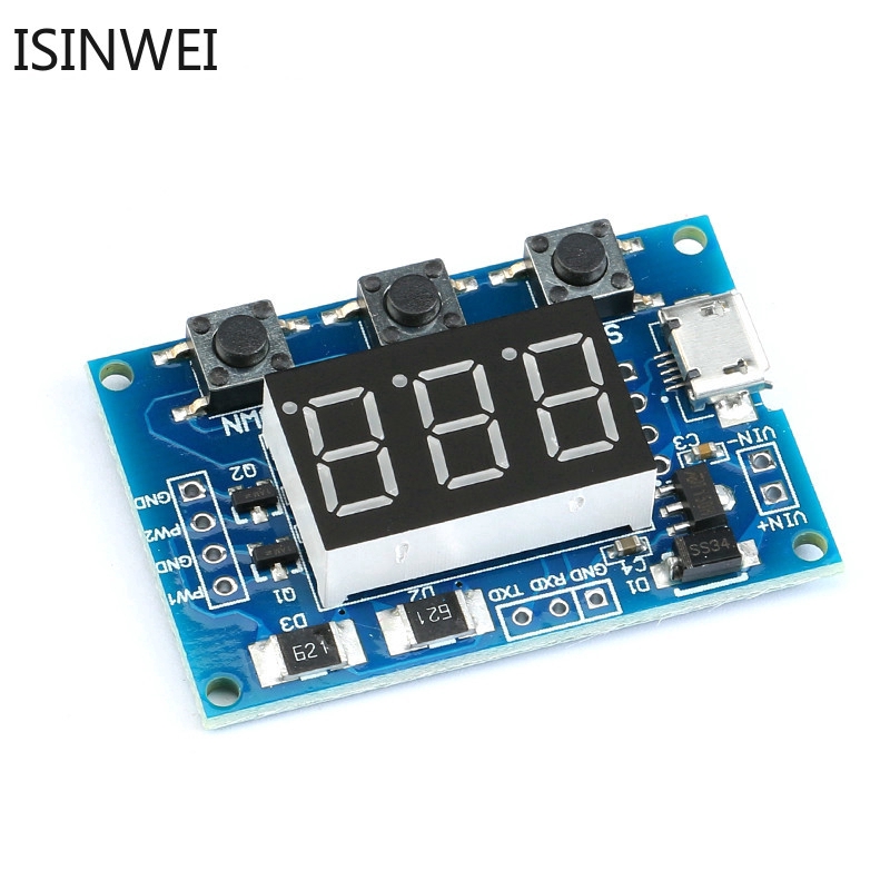 2 Channel PWM Generator Duty Cycle Pulse Frequency Module LED Digital Tube Board Module XY-PWM