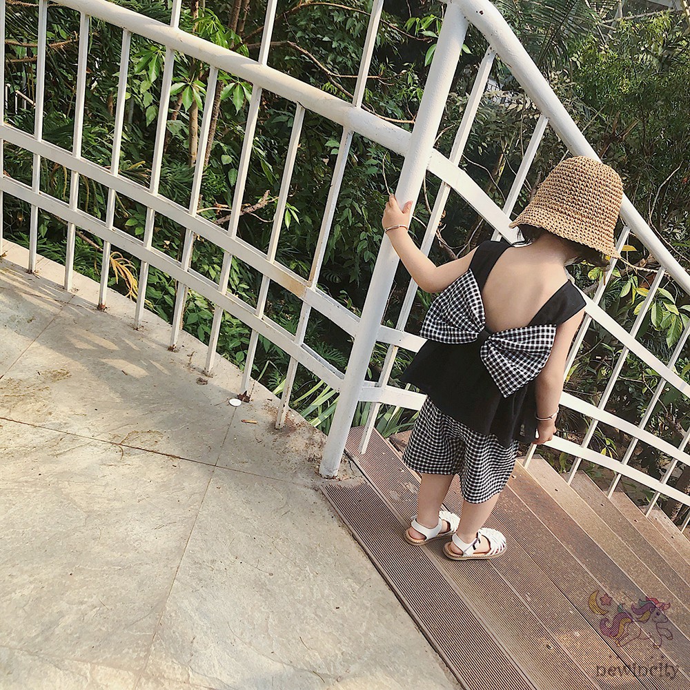 Set Áo Sát Nách Và Quần Short Phong Cách Hàn Quốc Xinh Xắn Dành Cho Bé Gái