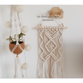 [Giá ưu đãi] Macrame Treo Tường Kèm Size 25x40