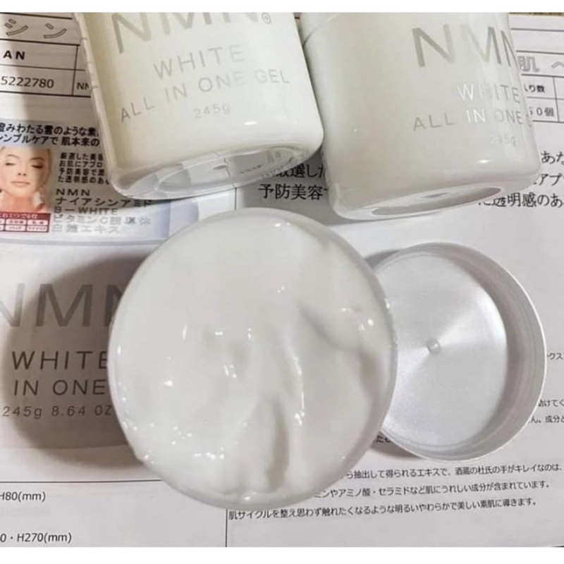 Gel dưỡng trắng và phục hồi NMN White All in one Nội địa Nhật chính hãng 245g