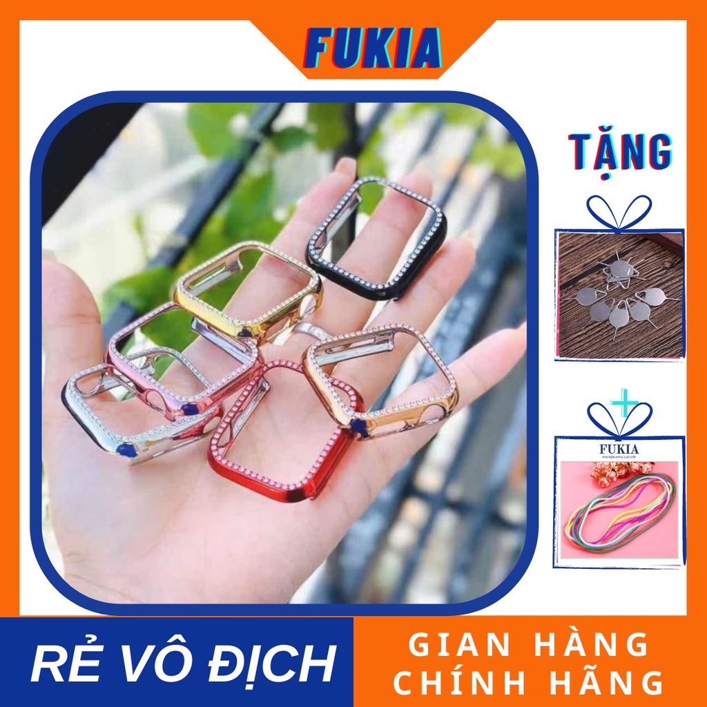 Ốp viền đính đá lấp lánh cho Apple Watch đồng hồ thông minh iWatch Series 1/ 2/ 3/ 4/ 5/ 6/ SE size 38mm 40mm 42mm 44mm