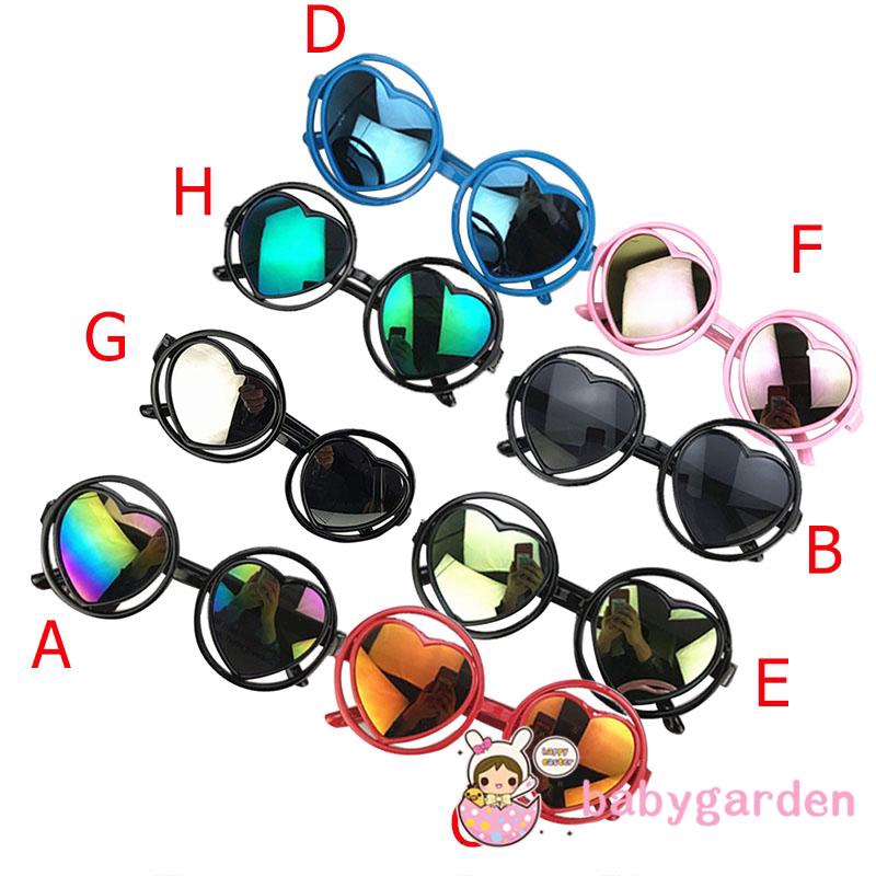 Kính râm gọng hình trái tim phản quang cho bé từ 0 - 8 tuổi