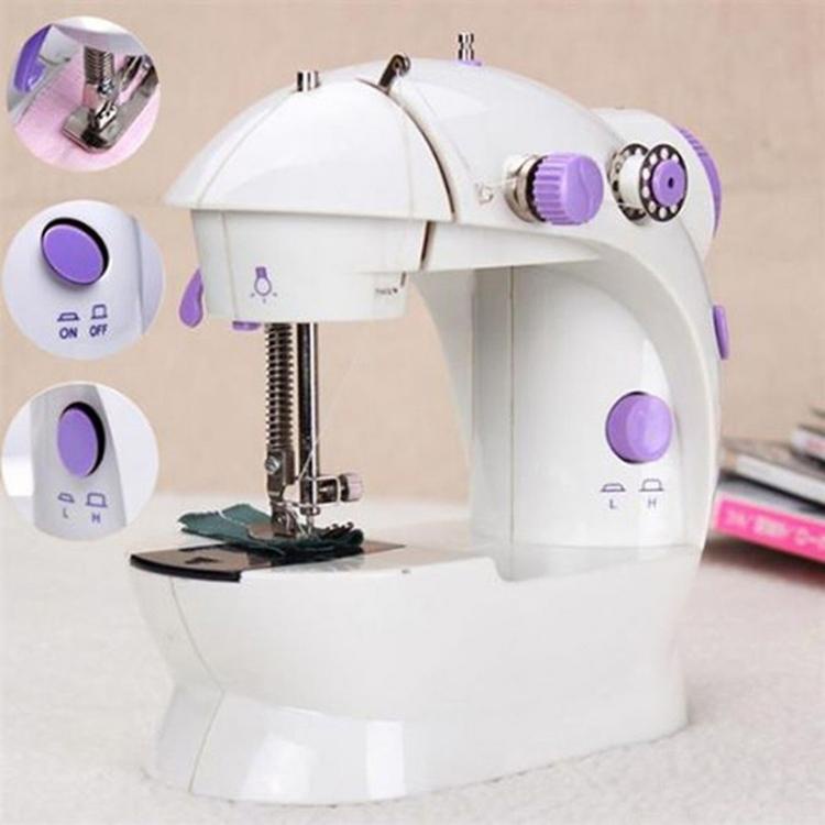 Máy Khâu Mini 2 Tốc Độ Có Đèn Led, Máy May, Máy Khâu Tại Nhà Gia Đình