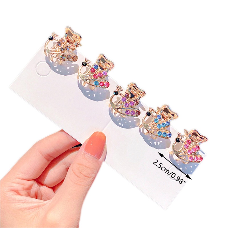 Kẹp Càng Cua Đính Đá Hình Bướm Lấp Lánh