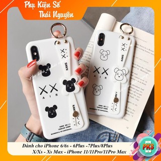 Ốp Iring Dẻo Có Móc Tay Kiêm Giá Đỡ Điện Thoại KAWS - Iphone 6/ 6s/ 6plus / 7plus / 8plus / X/ Xs / 11/ 11pro/ 11promax