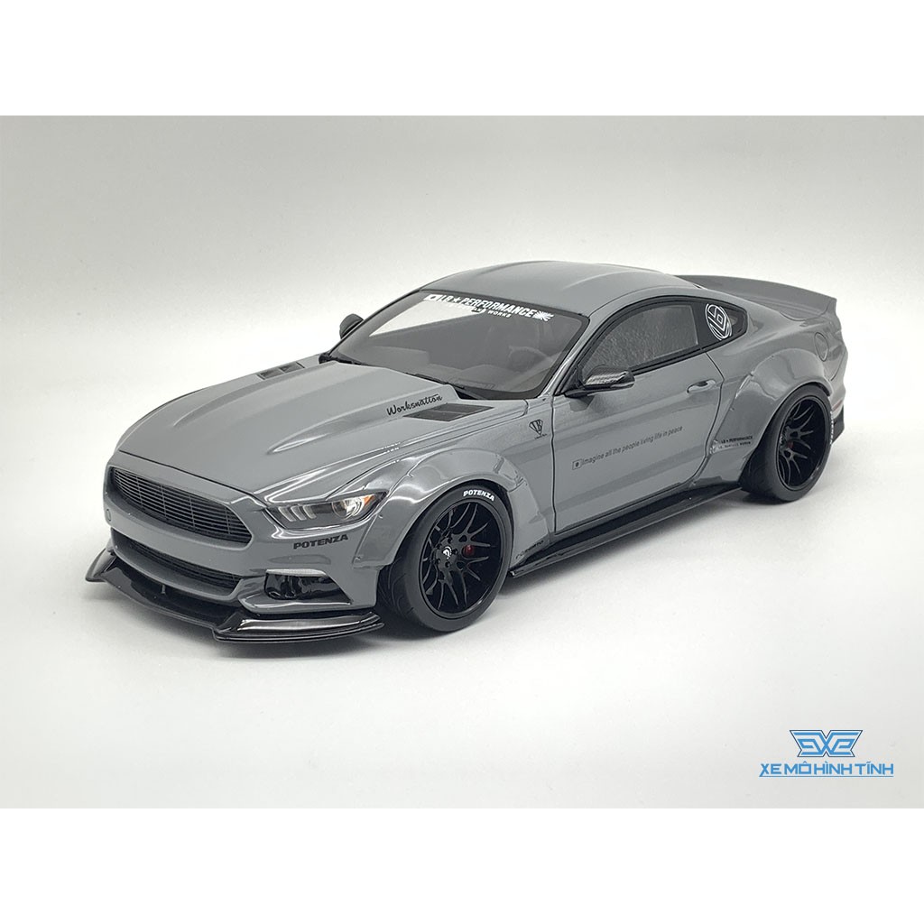 Xe Mô Hình Ford Mustang Liberty Works 1:18 GTSpirit ( Xám )