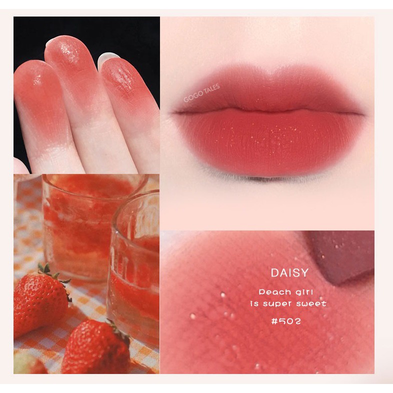 Son Lì Mịn Môi GOGOTALES GT185 Daisy Cúc Hoa Mi [GOGO TALES ] | BigBuy360 - bigbuy360.vn