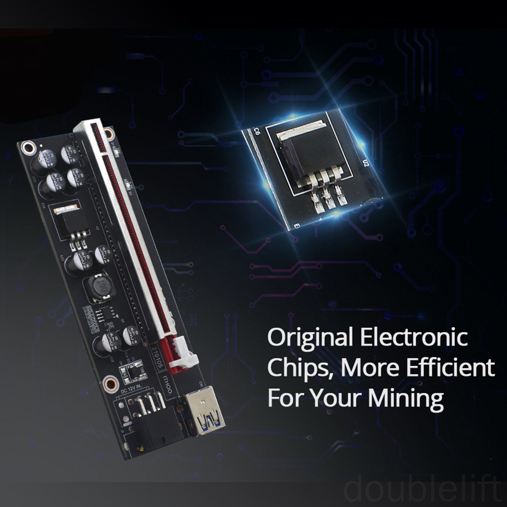 Bảng Mạch Mở Rộng Ver009S Plus Pci-E 1x Sang 16x Usb 3.0 Pci-E