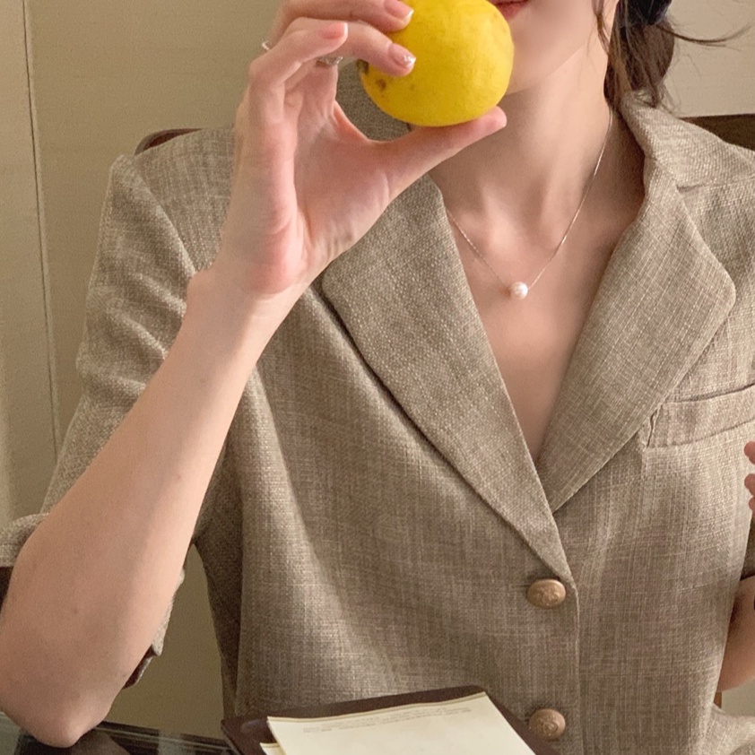 Áo Khoác Mỏng Ngắn Tay Phong Cách Retro Cá Tính 52597 | BigBuy360 - bigbuy360.vn