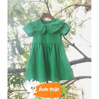 (ẢNH THẬT)Set đôi cho mẹ và bé,váy cổ sen