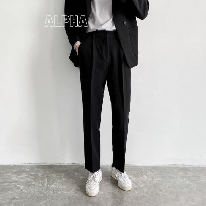 Quần âu nam hàn quốc dáng baggy ống rộng vải dày co giãn thương hiệu JBAGY - JBA01