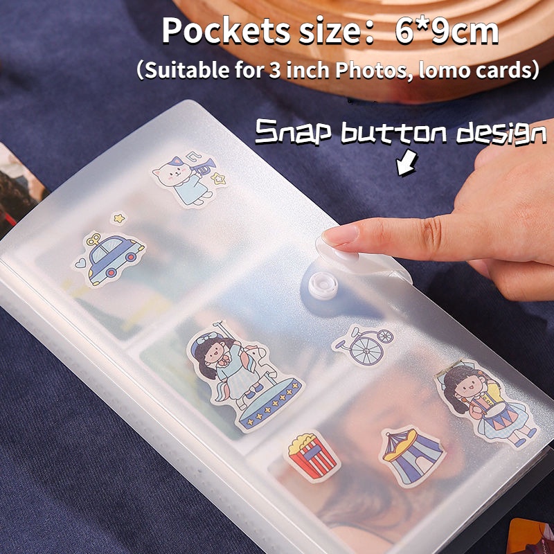 Cuốn sách thẻ 3 inch Polaroid album ảnh 240 thẻ trong suốt cuốn sách bộ sưu tập thẻ nhỏ phải có để đuổi theo các ngôi sao