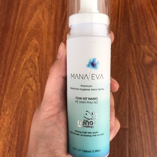 Chai Xịt vệ sinh phụ nữ  Mama Eva Nano Bạc - Hương nước hoa cao cấp. Chai 100ml