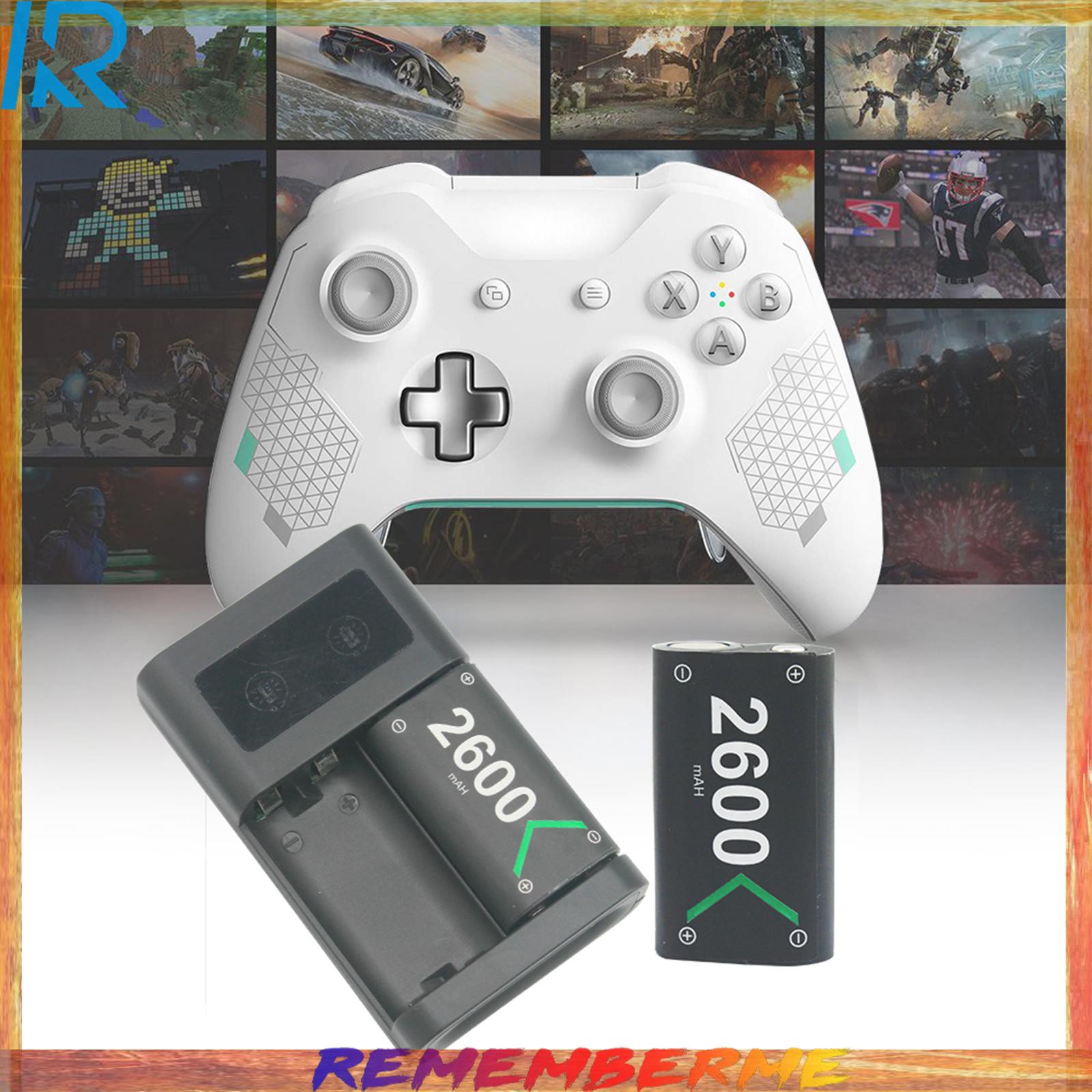 Bộ Sạc Pin 2x 2600mah Cho Tay Cầm Chơi Game Xbox One / S / X | BigBuy360 - bigbuy360.vn