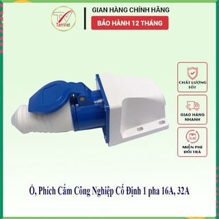 Combo phích cắm+ổ cắm công nghiệp 3p 16a, 32a tâm việt
