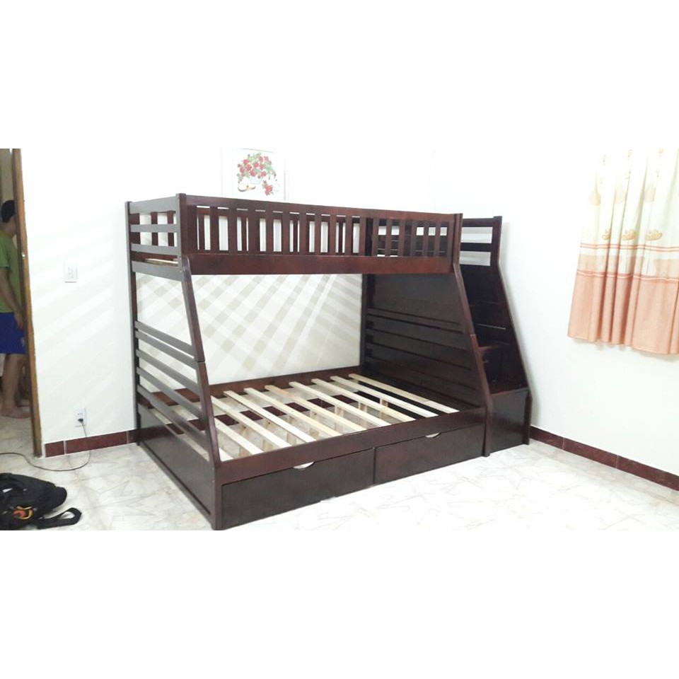 Giường 2 Tầng Belle Espirit Gỗ Tự Nhiên - Nâu - Tiết Kiệm Diện Tích - An Toàn Khi Sử Dụng